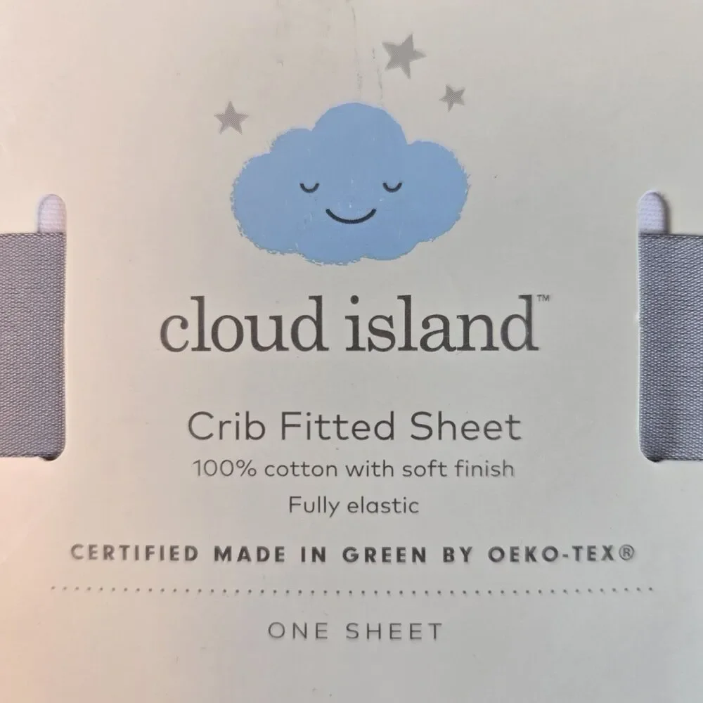 Cloud Island Fitted Crib Sheets Dinosaur Blue/Green 28x52 6